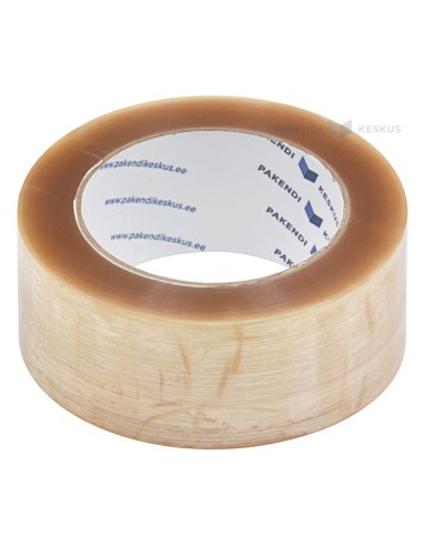 Läbipaistev pakketeip 48mm lai solvent, rullis 132m