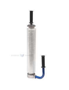 Sinine metallist käsihoidik 30-50cm laiale pakkekilele