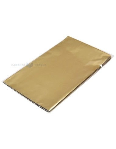 Kuldne kilest kinkekott 20x35cm, pakis 50tk