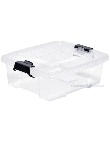 Läbipaistev hoiustuskast lukustatava kaanega 220x180x80mm 1,5L