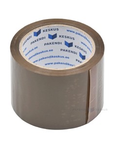Pruun pakketeip 76mm lai akrüül, rullis 66m