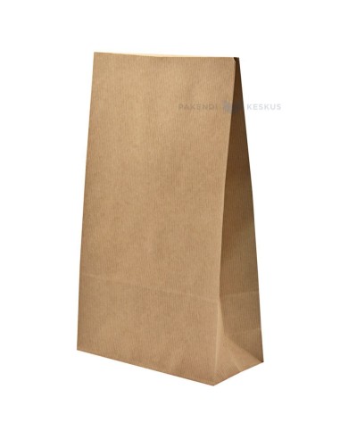 Pruun liimiribaga kinkekott 20x8,5x33cm