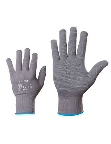 Nylon gloves micro dots on the palm