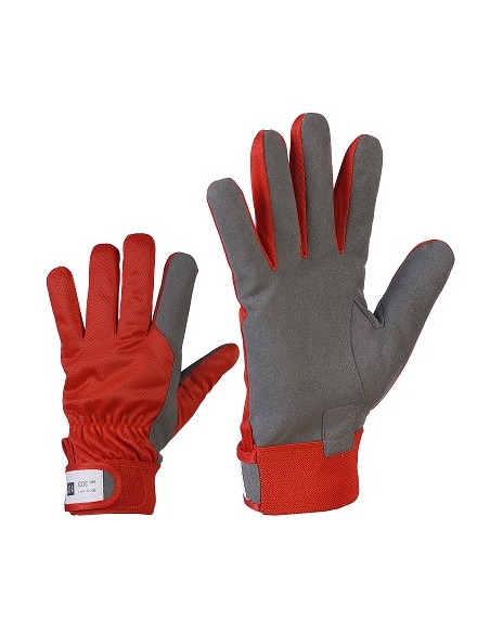 Work gloves with velcro fastening synthetic leather/nylon 544