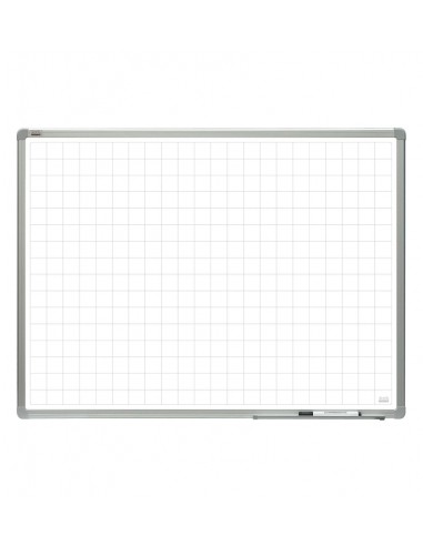 Valge magnettahvel 2x3 100x200cm, alumiiniumraamiga 5x5cm ruut