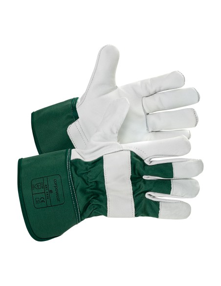 Work gloves buffalo leather/fabric 10