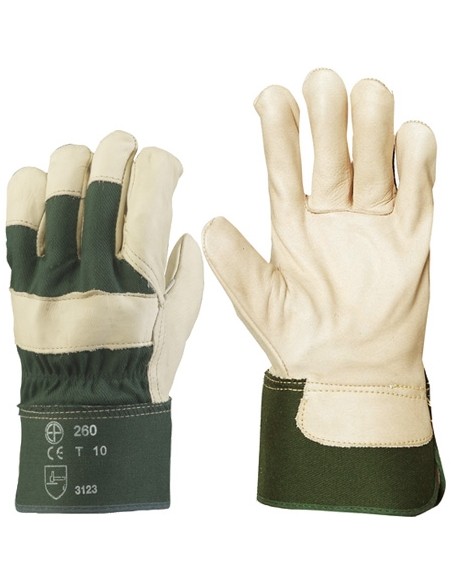 Work gloves buffalo leather/fabric