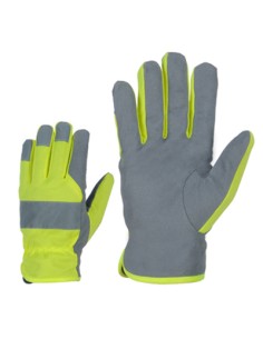 Gloves synthetic leather with a reflective strip 320