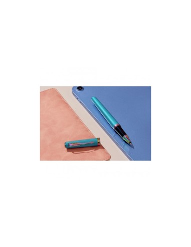 Parker Meridian Teal RBT Rollerball Pen F Black Ink