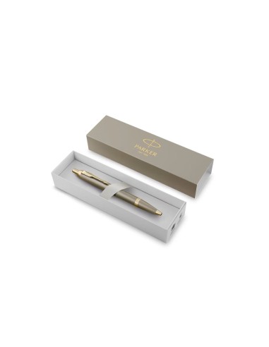 Parker IM Sandstone CHT Ballpoint Pen, M, Blue Ink