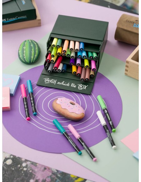 Faber-Castell Multimark Acrylic Brush Markers, 48 Pieces