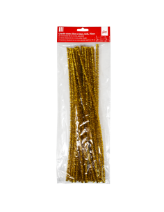 Pom Poms College 30cm - 6mm, 30 pcs, Gold