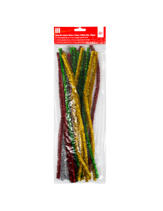 Karvatraat College 30cm x 9mm 30tk metallik assortii