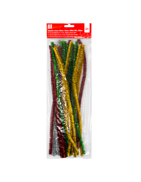 Karvatraat College 30cm x 9mm 30tk metallik assortii