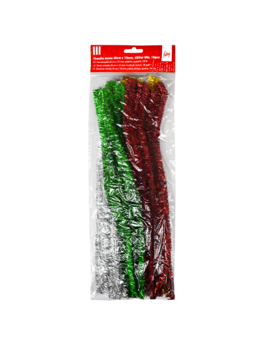 Karvatraat College 30cm x 15mm 30tk metallik assortii