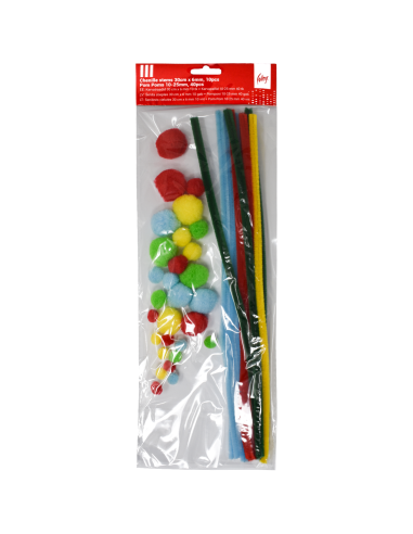 Karvatraat College 30cm x 6mm 10 tk + Karvapallid 10-25 mm 10 tk