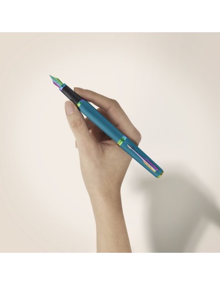Parker Meridian Teal RBT Fountain Pen F Blue Ink