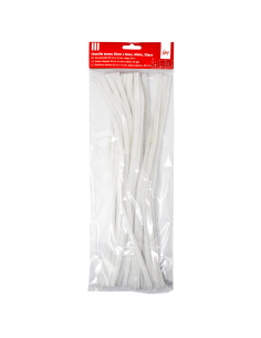 Pom Poms College 30cm - 3mm, 30 pcs, White