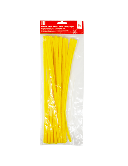 Karvatraat College 30cm x 6mm 30tk kollane