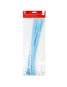 Pom Poms College 30cm - 9mm, 10 pcs, Light Blue