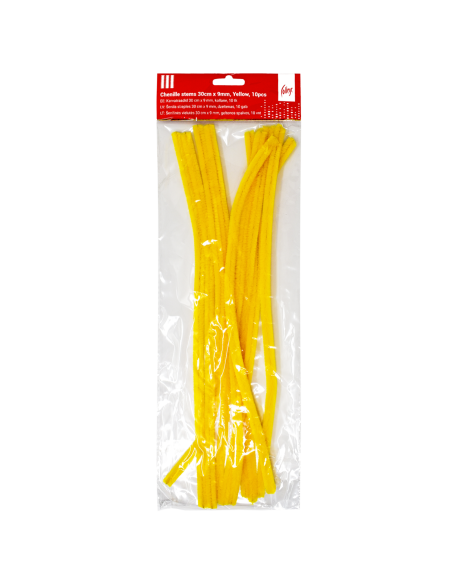 Karvatraat College 30cm x 9mm 10tk kollane