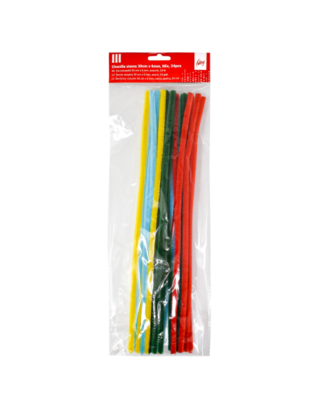 Karvatraat College 30cm x 6mm 24tk assortii