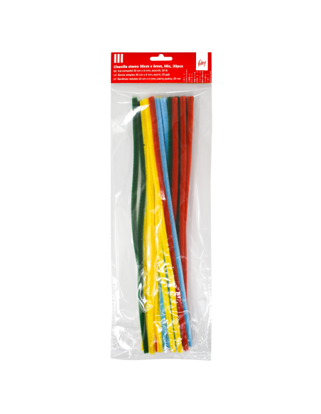 Karvatraat College 30cm x 6mm 30tk assortii