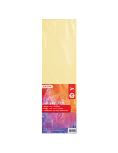 Tissue paper College, 10 pages, creme