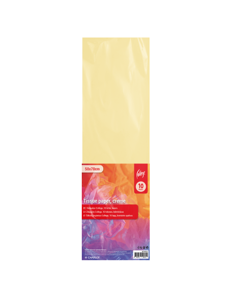 Tissue paper College, 10 pages, creme