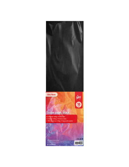 Tissue paper College, 10 pages, black