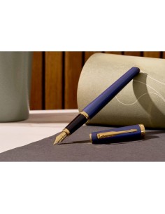 Parker Meridian Blue GT Fountain Pen F Blue Ink 2