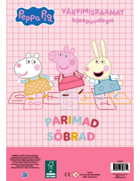Põrsas Peppa. Värvimisraamat. Armas väike Peppa