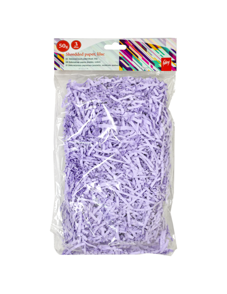 Decorative shredded paper College, 50gsm, lilac