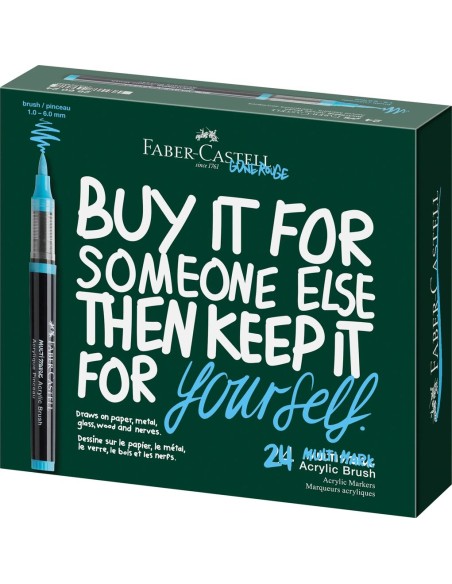 Akrüülmarkerite komplekt Faber-Castell Multimark 24 värvi