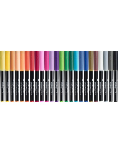 Faber-Castell Multimark Acrylic Brush Markers, 24 Pieces