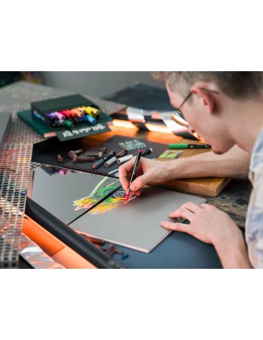 Faber-Castell Multimark Acrylic Brush Markers, 24 Pieces