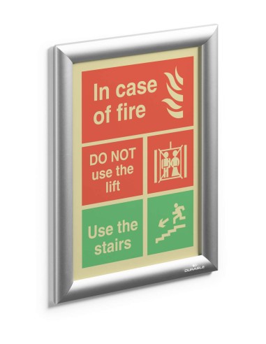Snap frame aluminium A4 silver Durable 1pcs silver