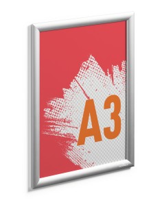 Snap frame aluminium A3 silver Durable 1pcs silver