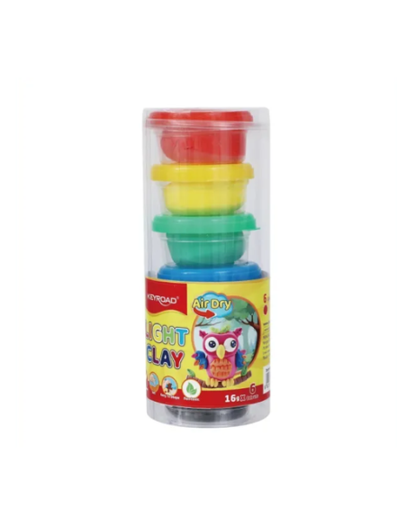 Keyroad air-dry modeling clay, 6 colors