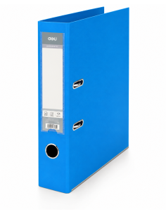 Registraator Deli A4 5cm PP/PP metall alaserv, erksinine