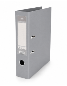 Registraator Deli A4 5cm PP/PP metall alaserv, hall