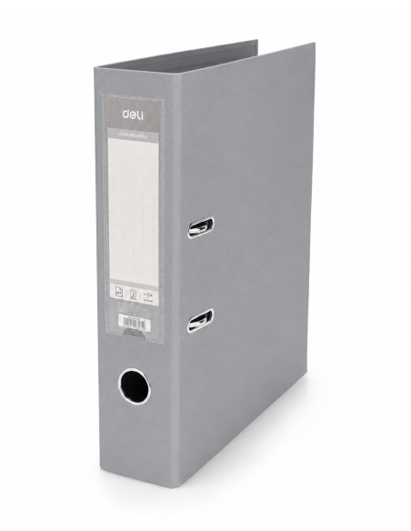 Registraator Deli A4 5cm PP/PP metall alaserv, hall