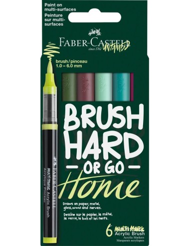 Akrüülmarkerite komplekt Faber-Castell Multimark 6 värvi Coty