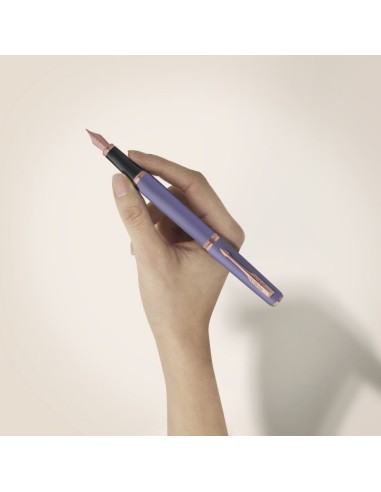 Parker Meridian Lilac Pink Gold Trim Fountain Pen Fine