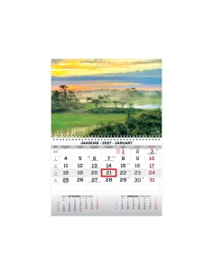 Seinakalender Timer MONO eesti-inglise nr.21