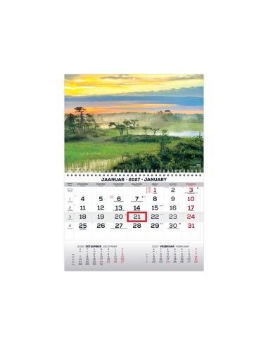 Seinakalender Timer MONO eesti-inglise nr.21