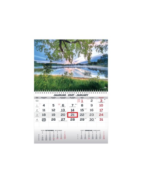 Seinakalender Timer MONO eesti-inglise nr.23