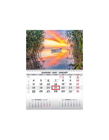 Seinakalender Timer MONO eesti-inglise nr.25