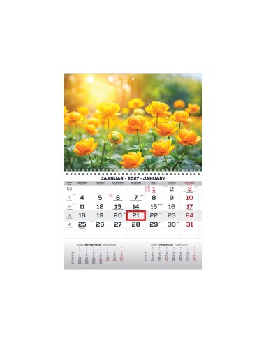 Seinakalender Timer MONO eesti-inglise nr.28