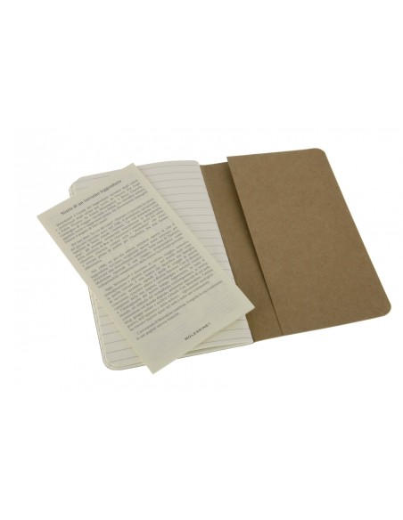 *Märkmik Moleskine Cahier 9x14cm, jooneline, pehmed kaaned, pruun
